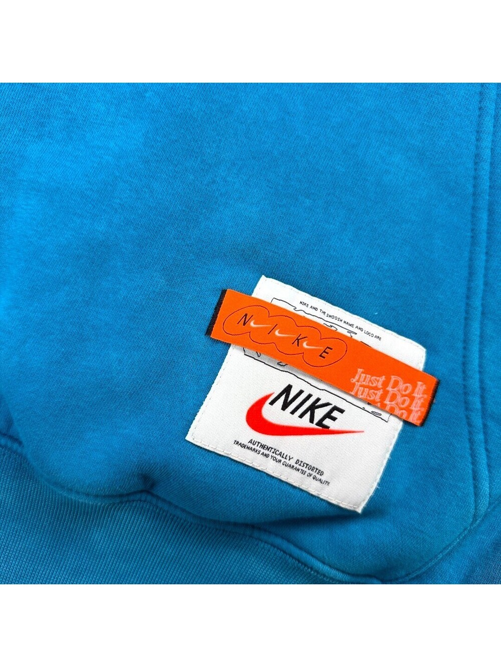 🥏 Hoodie Mens Small Blue Washed Pullover Sweatshirt Casual Streetwear Nike - Picture 13 of 14